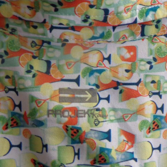 Two Size Large Printed Golf Shirts, by Green Side Golf and Projek Raw - Picture 5 of 16